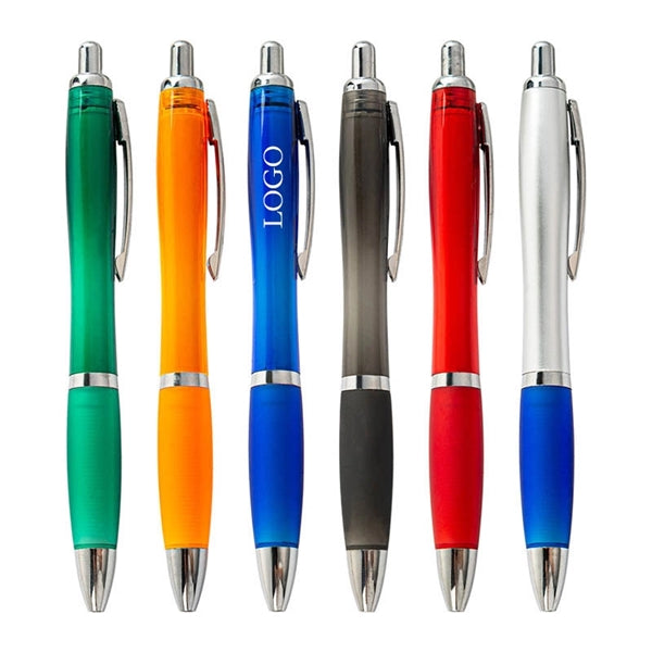 Quick Dry 1.0MM Black Ink Retractable Pen for School Office