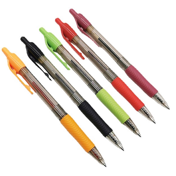 Plastic Pen With Rubber Grip