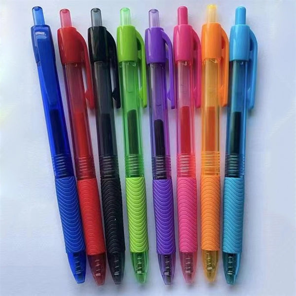 Plastic Pen With Rubber Grip
