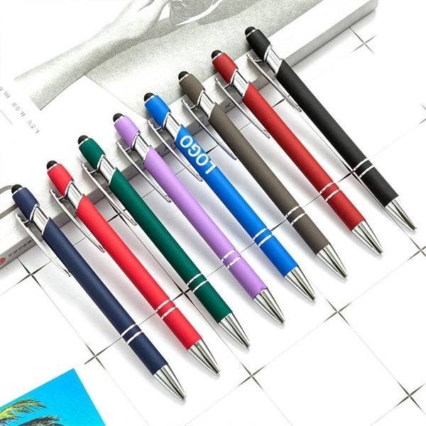 1.0mm Black Ink Aluminum Body Touch Screen Ballpoint Pen