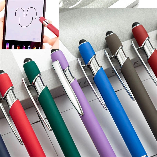 1.0mm Black Ink Aluminum Body Touch Screen Ballpoint Pen