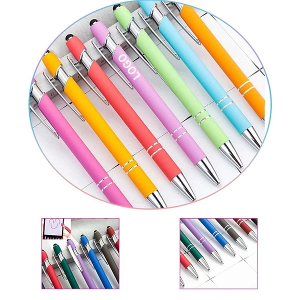 1.0mm Black Ink Aluminum Body Touch Screen Ballpoint Pen
