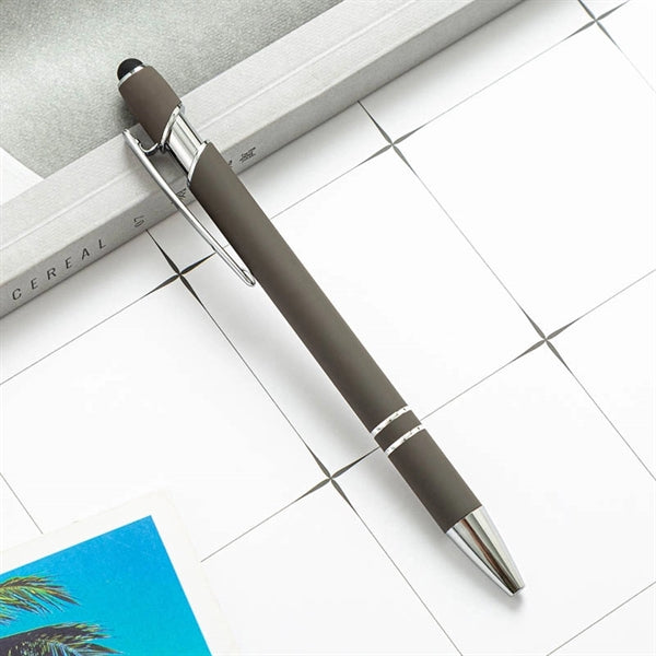 1.0mm Black Ink Aluminum Body Touch Screen Ballpoint Pen