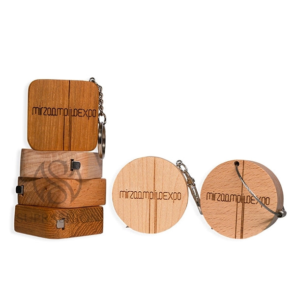2m/6ft Woodiness Case Multi-Function Tape Measure Key Chain
