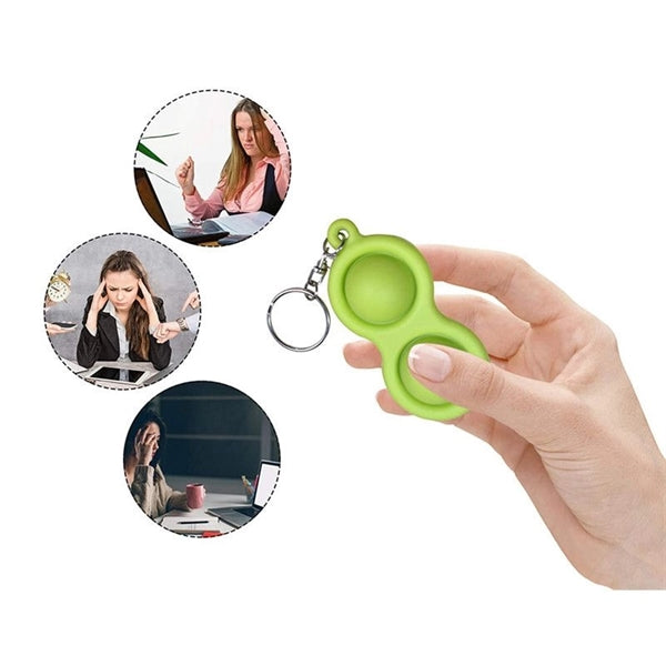 Keychain Push Pop Bubble Exercise Tool