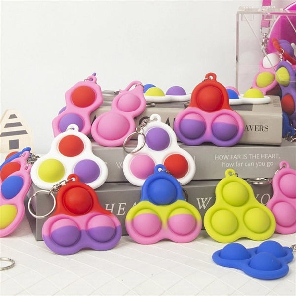 Keychain Push Pop Bubble Exercise Tool