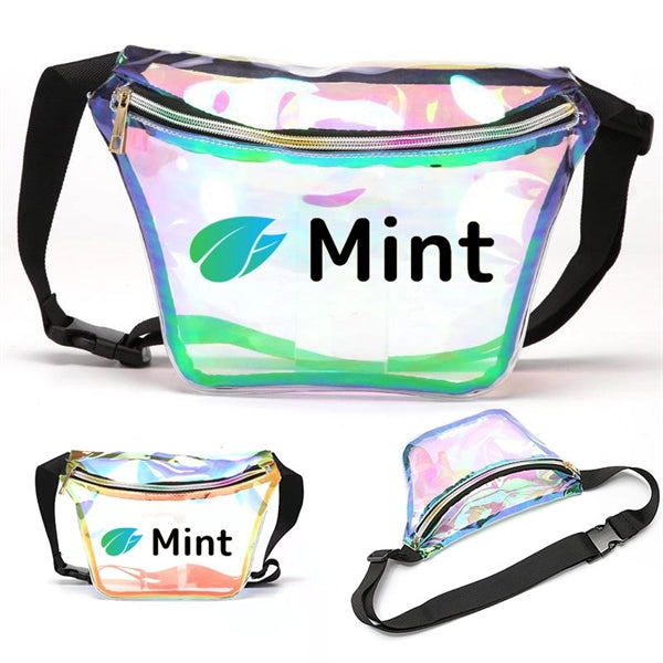 Holographic Transparent Waist Bags