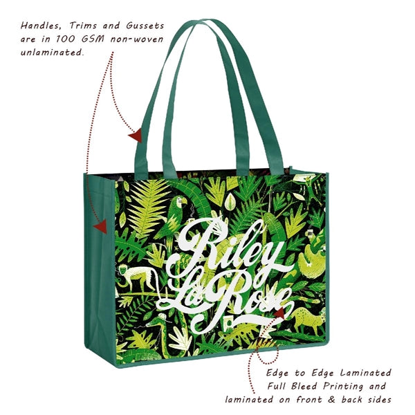 Laminated Non Woven Tote Bag (12" X 16" X 6")