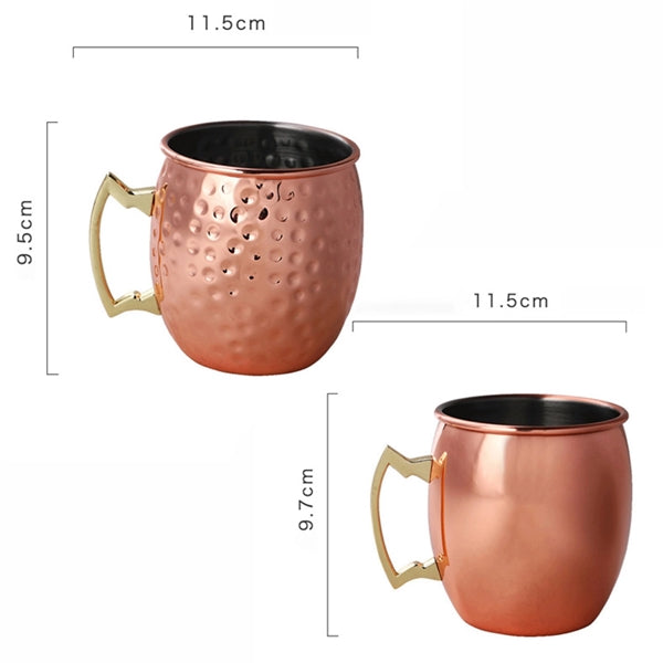 Stainless Steel Copper Plated Moscow Mule Mug