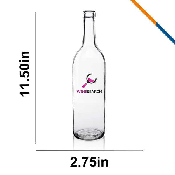 Agusu Bordeaux Glass Wine Bottle - 25 OZ.