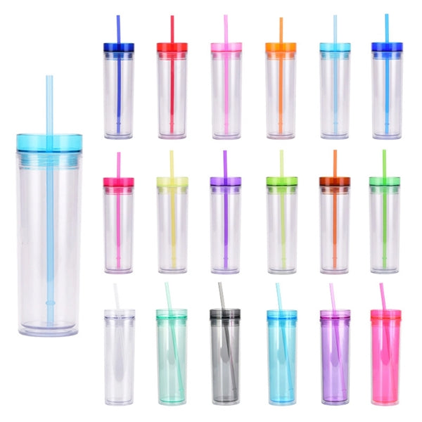 16oz Double Wall Clear Plastic Cup