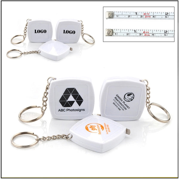 Mini Steel Tape Measure With Keychain