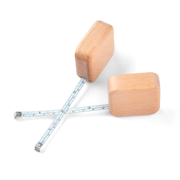 2m/6ft Woodiness Case Multi-Function Tape Measure Key Chain