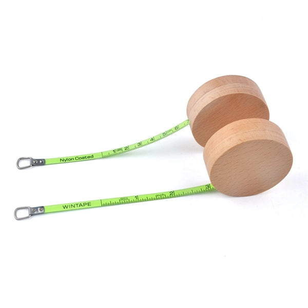 2m/6ft Multi-Function Woodiness Case Tape Measure Key Chain