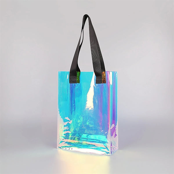 Holographic Iridescent Rainbow Pvc Tote Bag