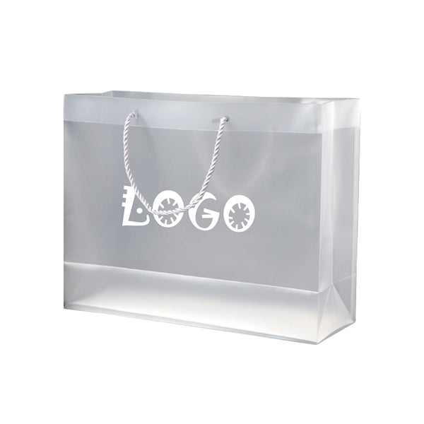 Large Transparent Frosted PP Gift Tote Bag