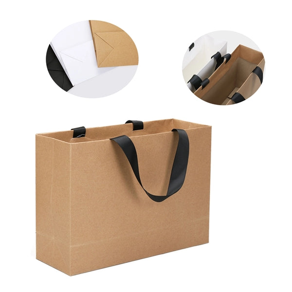 Cardboard Kraft Paper Laminated Shopping Tote Bag