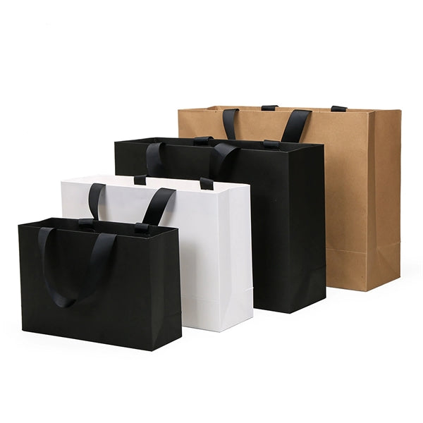Cardboard Kraft Paper Laminated Shopping Tote Bag