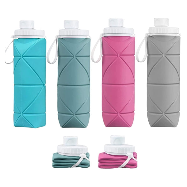 20oz Silicone Collapsible Water Bottle