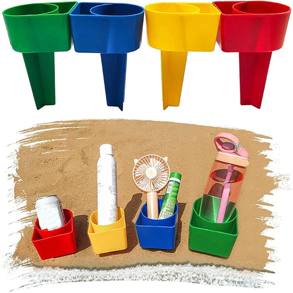 Beach Cup Holder With Pocket