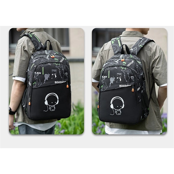 Large Capacity Laptop Luminous School Backpack