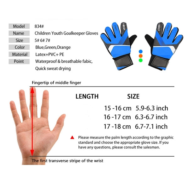 Sports Soccer Goalkeeper Football Gloves for Kids