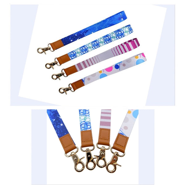 PU Leather Long Mobile Phone Work Card Lanyard