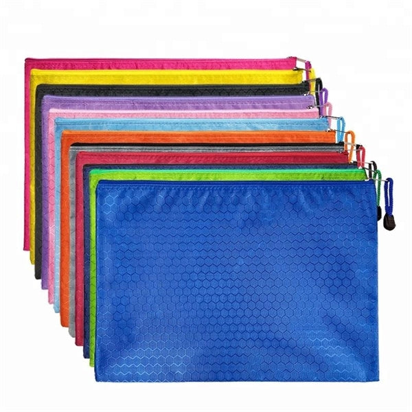 Waterproof Zipper Pen Pencil File Document Bag Pouch