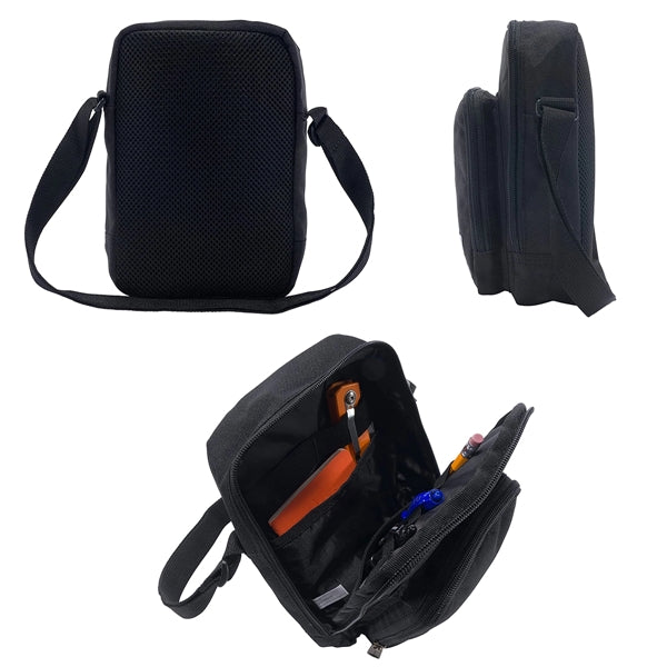 Unisex Durable Adjustable Crossbody Bag with Zipper Closure