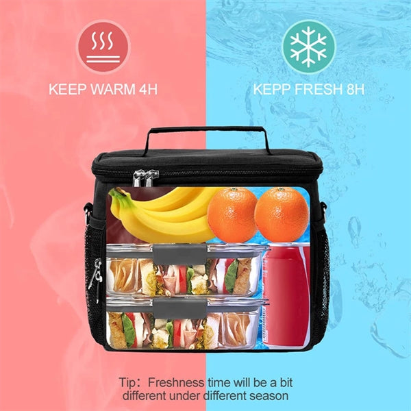 Large Insulated Soft Cooler Lunch Tote Bag