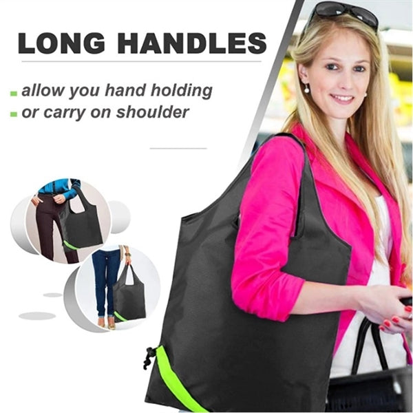 190T Folding Grocery Tote Bag