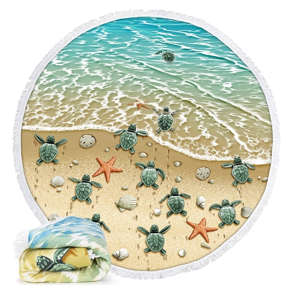 Promo Round Beach Towel