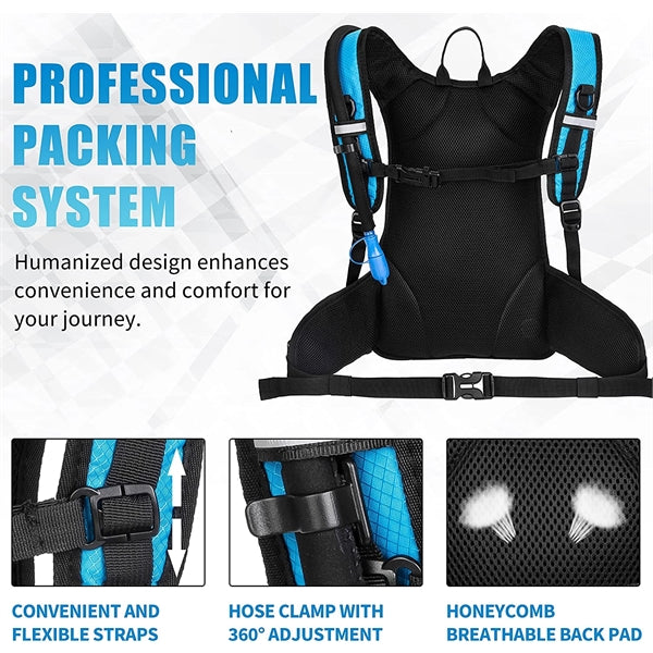 Hydration Backpack with 2L Water Bladder