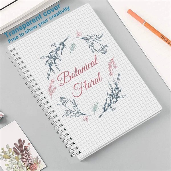 A5 Clear Cover Spiral Notebook