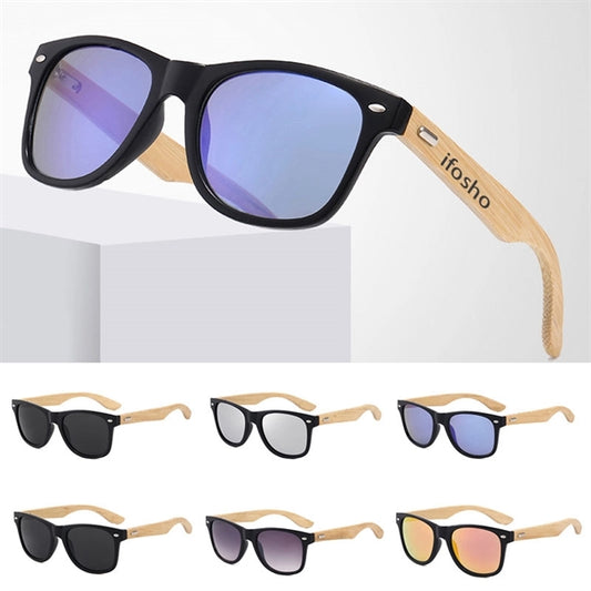 Sunglasses with Bamboo Temples