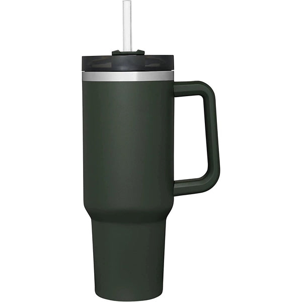 40 Oz. Vacuum Tumbler with Handle & Straw