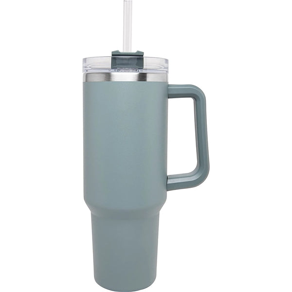 40 Oz. Vacuum Tumbler with Handle & Straw