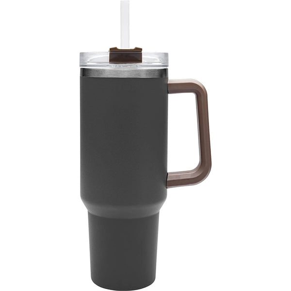 40 Oz. Vacuum Tumbler with Handle & Straw