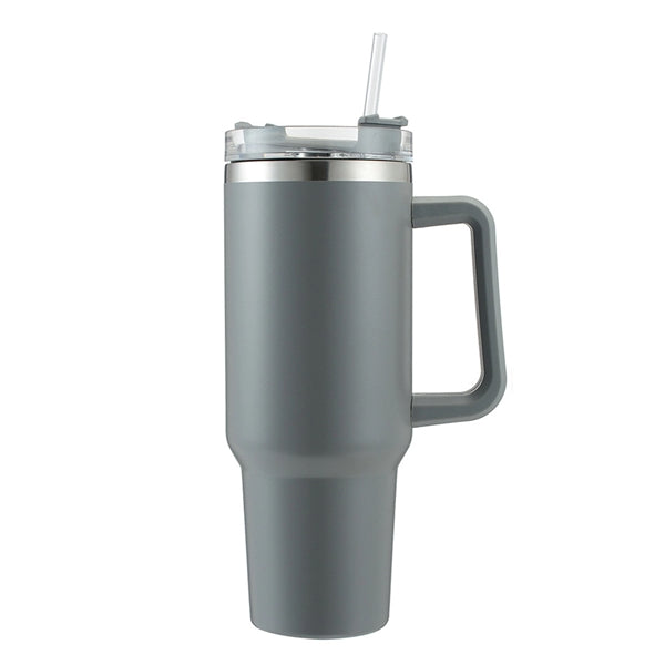 40 Oz. Vacuum Tumbler with Handle & Straw