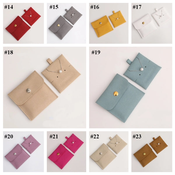 Snap Button Jewelry Pouches