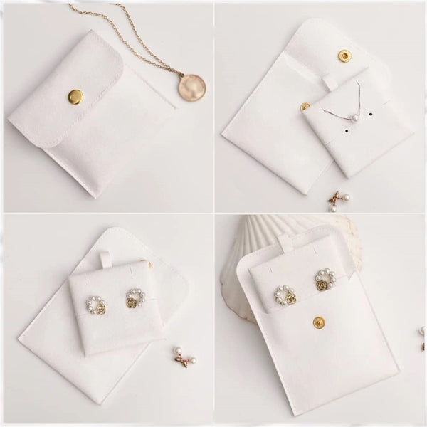 Snap Button Jewelry Pouches