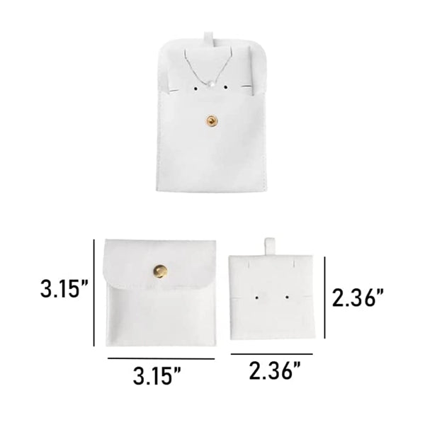 Snap Button Jewelry Pouches