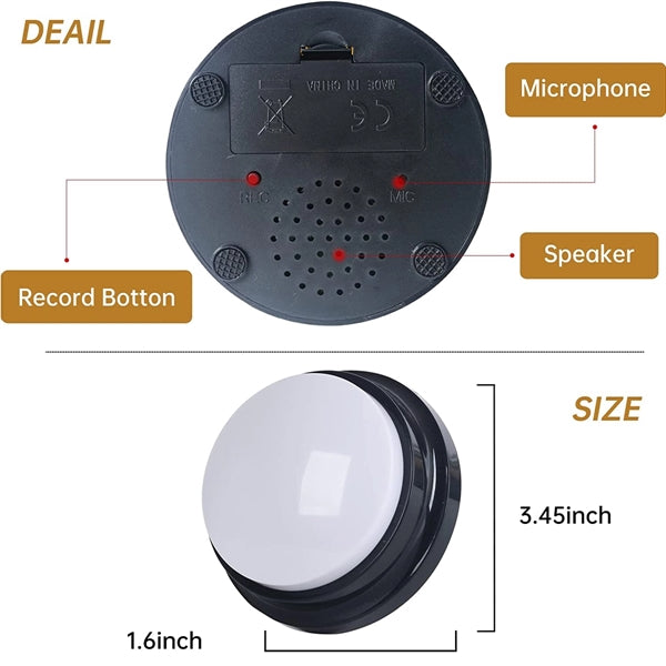 Pet Interactivity Voice Recording Button