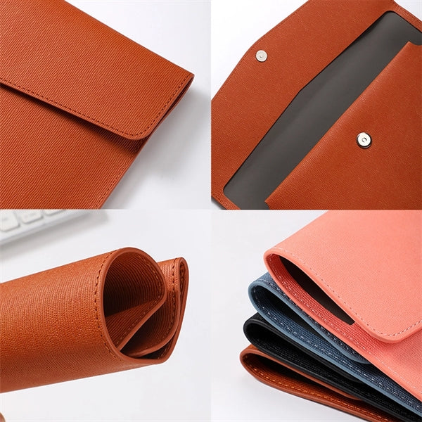 Leather A4 File Holder Business Briefcase Tablet Sleeve