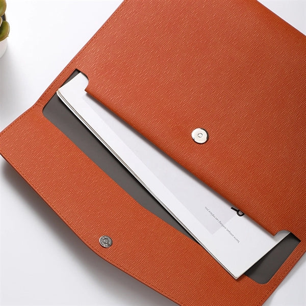 Leather A4 File Holder Business Briefcase Tablet Sleeve