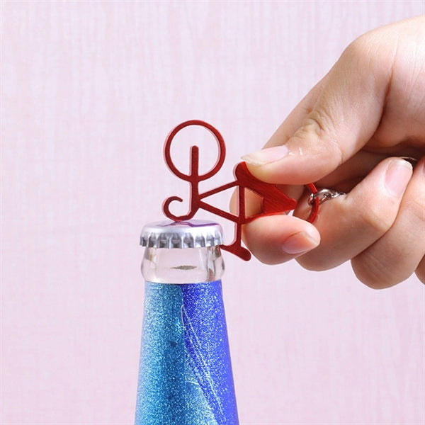 Bicycle Bottle Opener Keychain