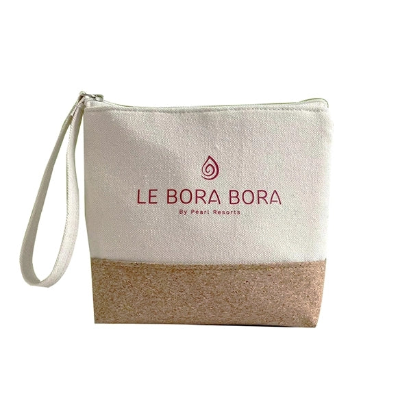 Eco-friendly Canvas Cork Cosmetic Bag
