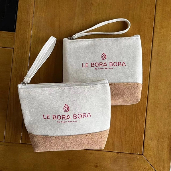 Eco-friendly Canvas Cork Cosmetic Bag