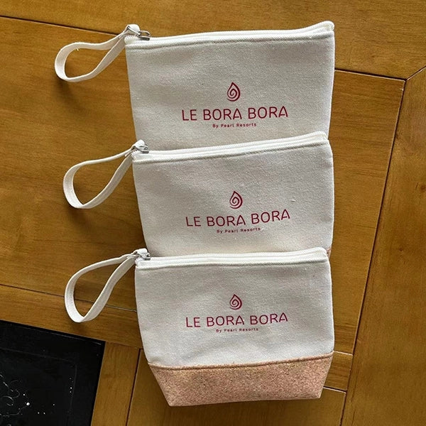 Eco-friendly Canvas Cork Cosmetic Bag