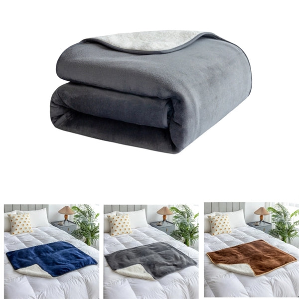 Soft Fleece Waterproof Dog Bed Cover Pet Flannel Blanket